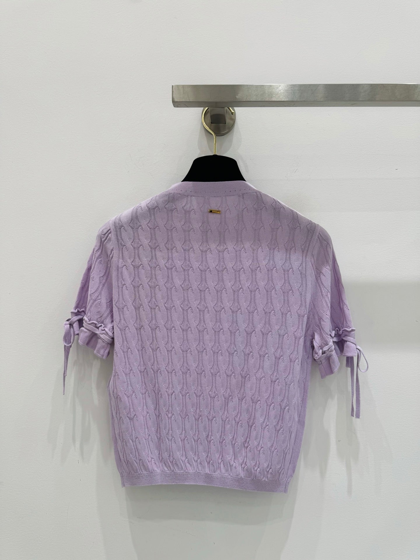 GUCCI 26S SHORT-SLEEVE CABLE-KNIT SWEATER 375