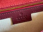 MEDIUM BLONDIE SHOULDER BAG 26.5 IN RED PATENT CALFSKIN