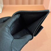 SMALL MATELASSÉ NAPPA LEATHER WALLET BLACK