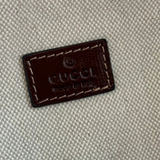 GUCCI 25S SUPREME BACKPACK 41 CM IN BROWN MIX BEIGE CALFSKIN