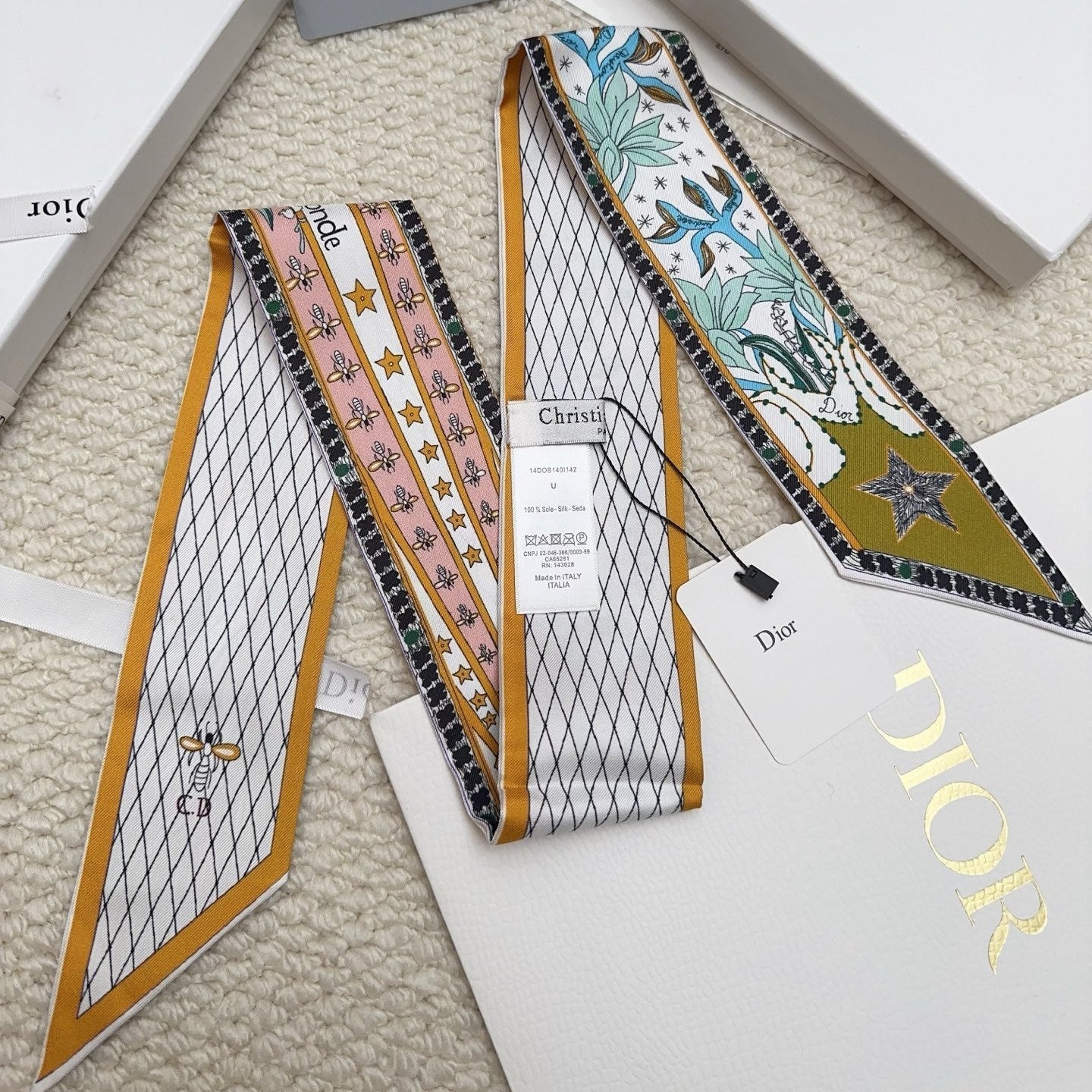 DIOR 26S SCARF 86CM IN SILK 311737