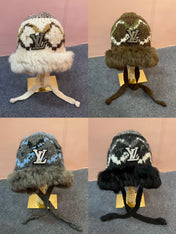KNITTED WOOL HAT COLORFUL 436579