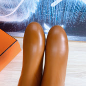 STORY ANKLE BOOT 7 CM IN BRONZE BROWN LAMBSKIN
