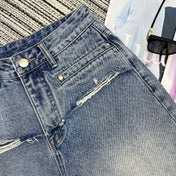 PRADA 26S WIDE-LEG DENIM SHORTS 1060
