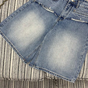 PRADA 26S WIDE-LEG DENIM SHORTS 1060