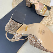 GG Women Sandal High Heels Cream