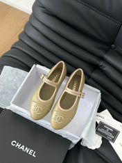 MARY JANE SHOES BEIGE ECRU LAMBSKIN