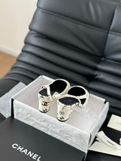 HIGH SLINGBACK IN WHITE MIX BLACK LAMBSKIN