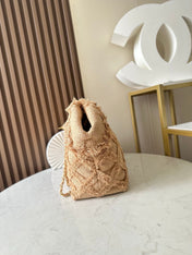 CHANEL 25S TOTE BAG 48 IN BEIGE FABRIC