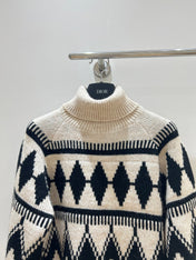DIOR 25S PATTERNED TURTLENECK SWEATER 719
