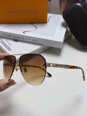 PILOT SUNGLASSES 582591 IN HAVANA METAL BROWN SMOKE LENSES