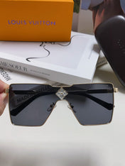 CYCLONE SUNGLASS Z1700U IN GOLD METAL BLACK LENSES