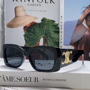 TRIOMPHE SUNGLASSES 548602 IN BLACK ACETATE