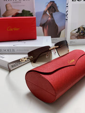 C DE RECTANGULAR FRAME SUNGLASSES 518454 IN METAL