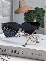 OBLIQUE SUNGLASS 571598 IN BLACK ACETATE