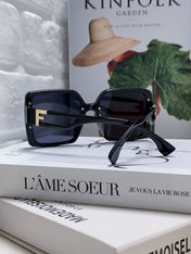 FF DIAMONDS SQUARE FRAME SUNGLASSES 575802 IN ACETATE