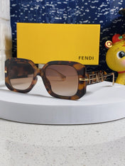 OVERSIZES FF DIAMONDS SQUARE SUNGLASSES 551639 IN ACETATE