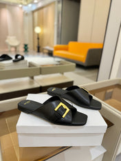 BALMAIN 26S SANDALS IN BLACK CALFSKIN