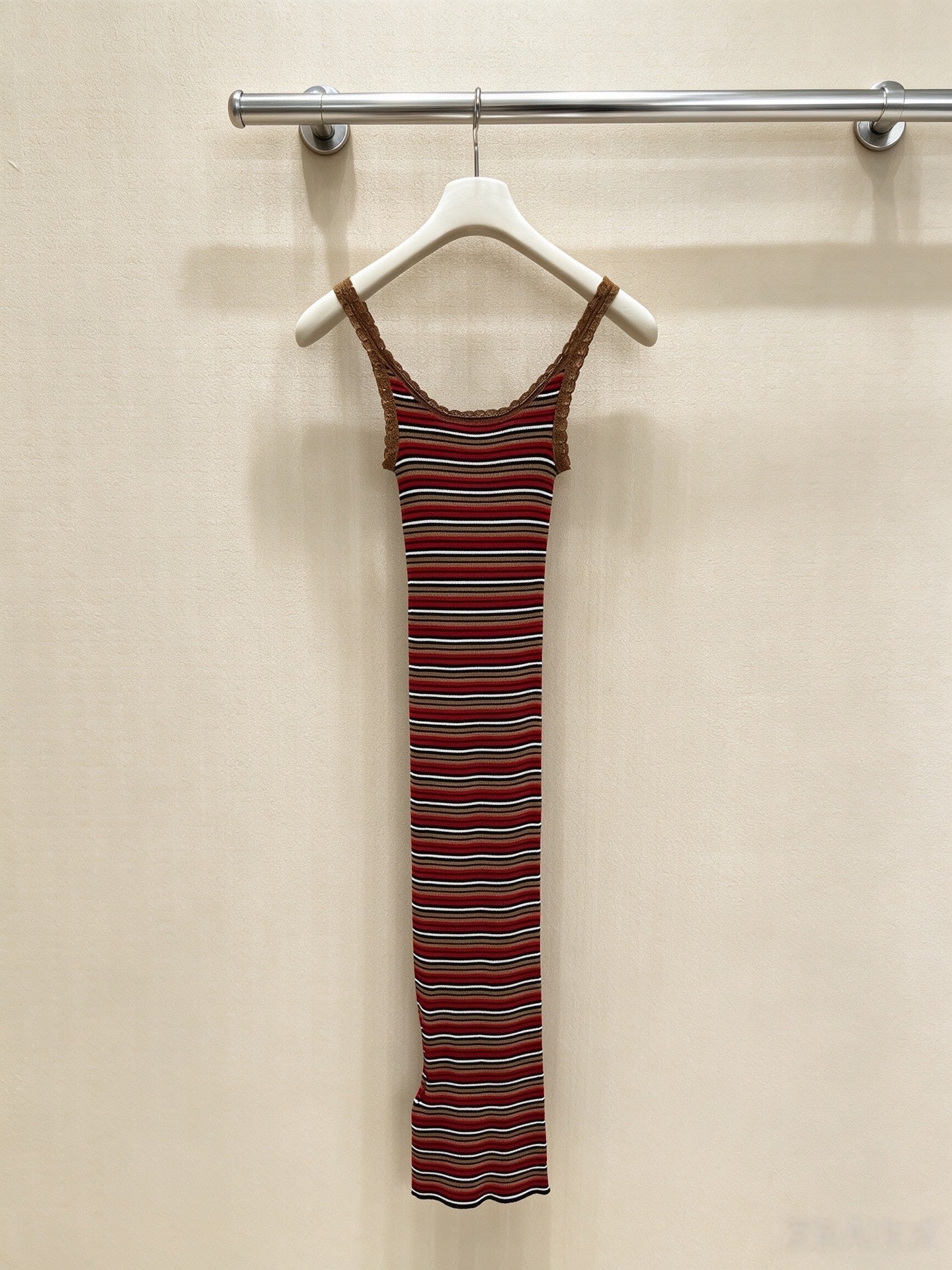 PRADA 26S STRIPED SLIP DRESS 1050