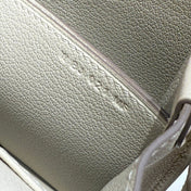 HM ROULIS 18 MINI BAG IN BEIGE CALFSKIN GOLD-TONE HARDWARE