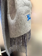 REVERSIBLE SCARF 180 CM IN GRAY CASHMERE 407414