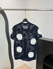 CHANEL 26S BUTTON-UP SHORT-SLEEVE KNIT TOP STYLE 1158