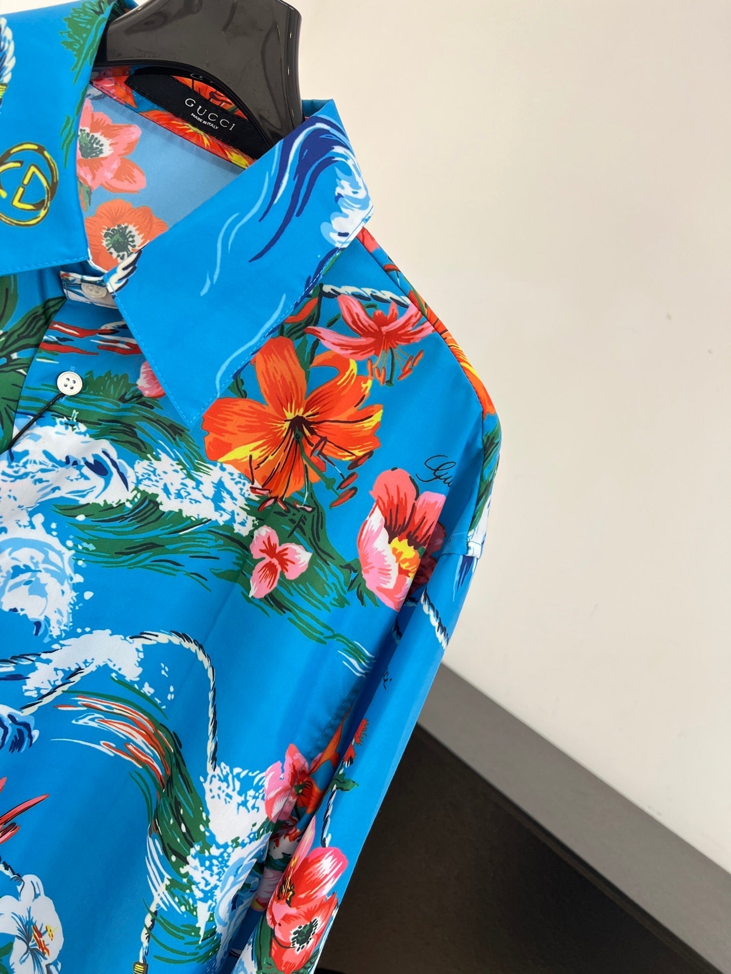 GUCCI 26S LONG-SLEEVE COLLARED SHIRT 445