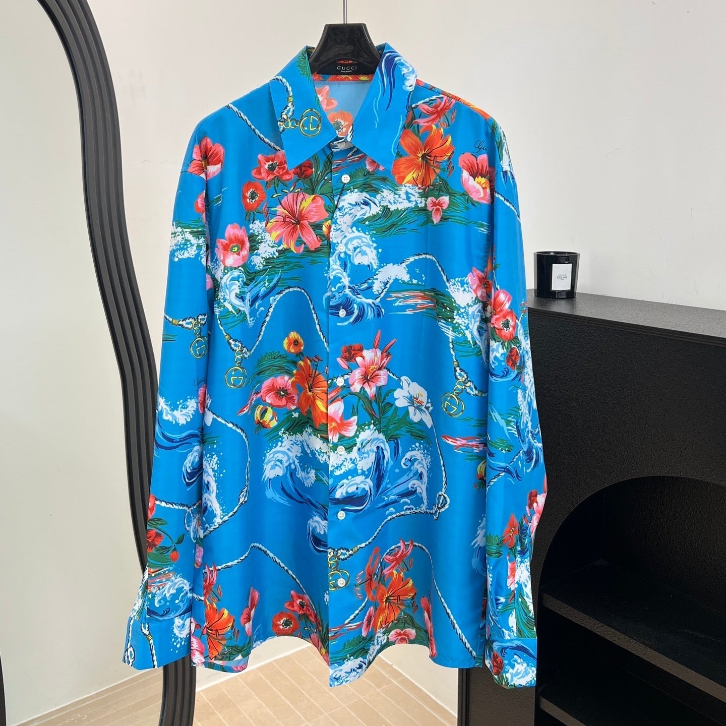 GUCCI 26S LONG-SLEEVE COLLARED SHIRT 445