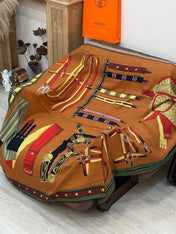 HERMES 25S SCARF 140 IN CASHMERE SILK 727301