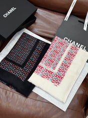 CHANEL 25S SCARF 200 IN CASHMERE 728978
