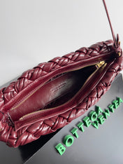 KELIMERO CHA-CHA CLUTCH 28.5 IN BURGUNDY LAMBSKIN