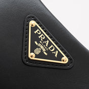 DUMPLING BAG 30 IN BLACK CALFSKIN