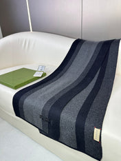 SCARF 180 CM IN BLACK MIX DARK GRAY CASHMERE 398446