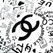 CHANEL 25S SCARF 90 IN SILK 730660
