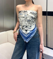 DIOR SCARF 90 CM IN SILK FABRIC 702042