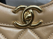 CC SMALL 30 SHOPPING BAG IN CAMEL BROWN CALFSKIN