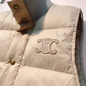 CELINE 25S UFFER VEST WITH KNIT COLLAR 0044