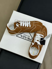 PRADA 25S SNEAKER IN BROWN SUEDE STYLE 8