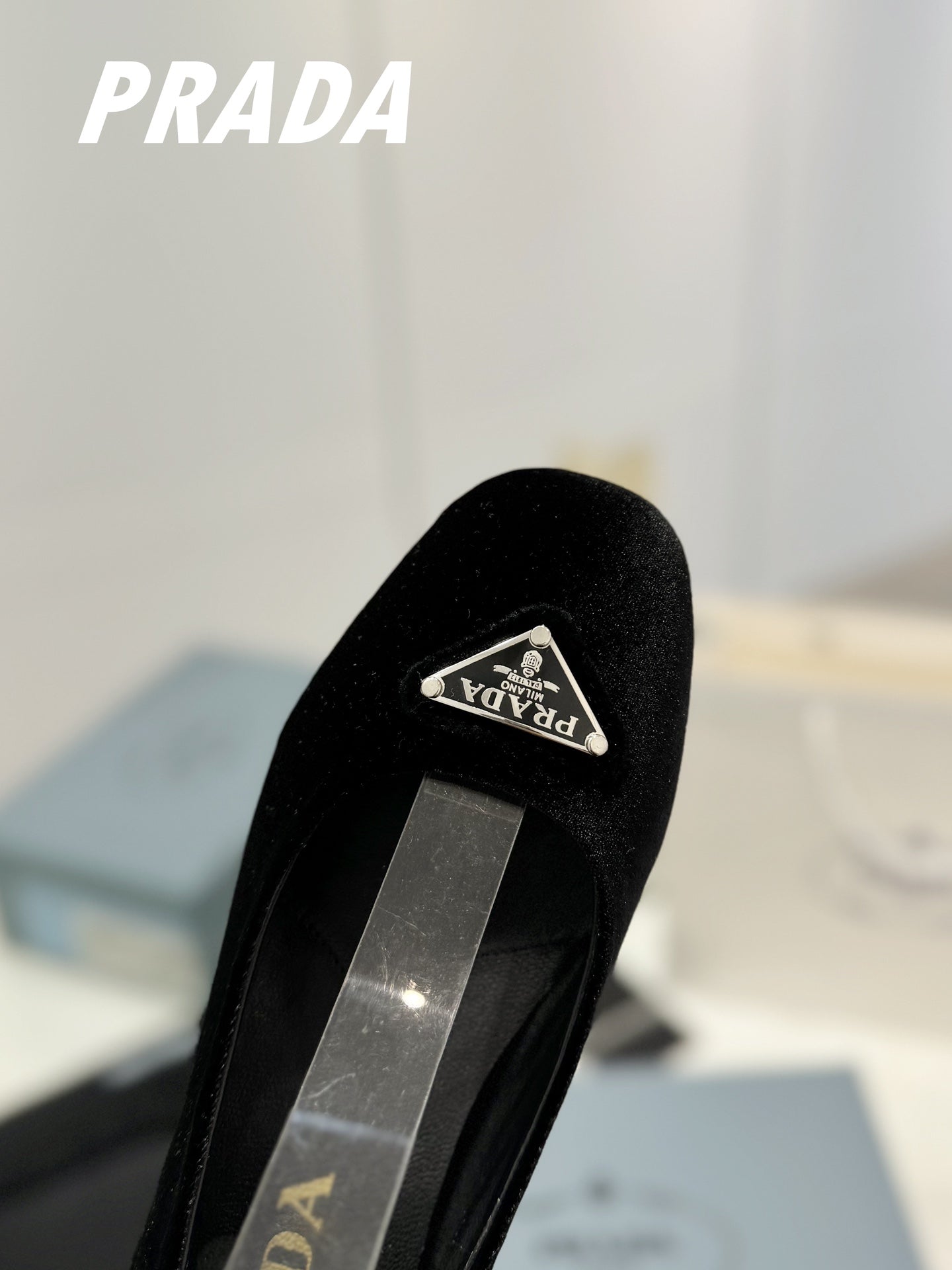 PRA NAPPA MARY JANE PUMPS BLACK SATIN
