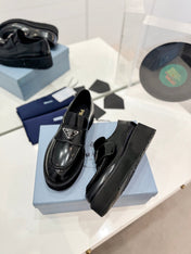 PRA BRUSHED LOAFERS BLACK LAMBSKIN
