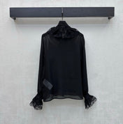 GUCCI 26S LONG-SLEEVE BOW-TIE BLOUSE 476