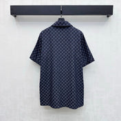 GUCCI 26S SHORT-SLEEVE MONOGRAM SHIRT 394