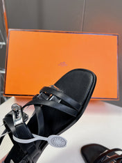 JUNE SANDAL BLACK CALFSKIN