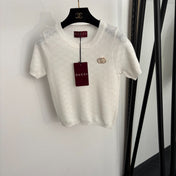 GUCCI 26S SHORT-SLEEVE KNIT TOP 403