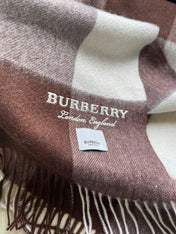 SCARF 180 CM IN CHESTNUT BROWN MIX WHITE CASHMERE 402221