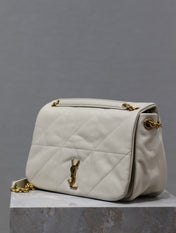 JAMIE 4.3 SMALL BAG 25 IN WHITE LAMBSKIN GOLD HARDWARE