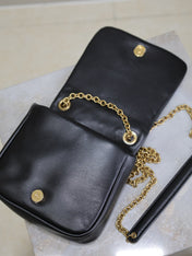YSL 25S JAMIE CUBE 16 IN BLACK CALFSKIN