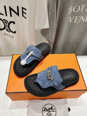 EMPIRE SANDAL BLACK MIX STONE SUEDE